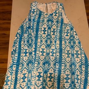 Blue and white summer dress. New with tags.